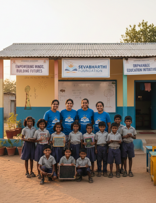 Children supported by Sevabharathi Foundation